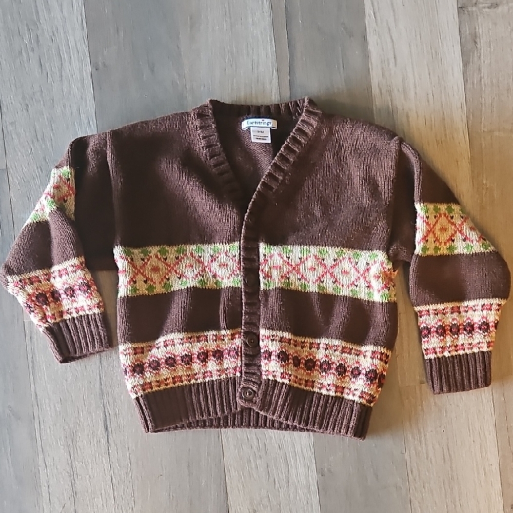Hartstrings Brown Knit Cardigan